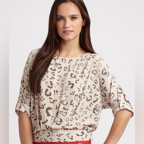 BCBG MaxAzria Jayne Leopard Blouse 🐾 - Picture 10 of 10